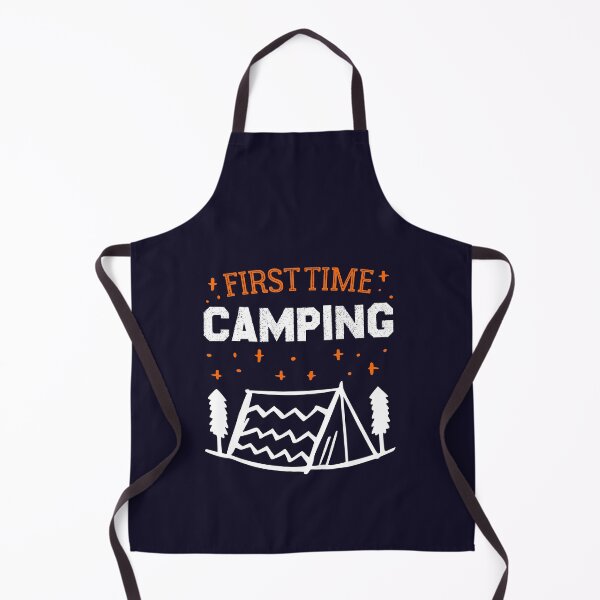 Item preview, First Time Camping - Best Gift for camping amateur designed and sold by redblackline.