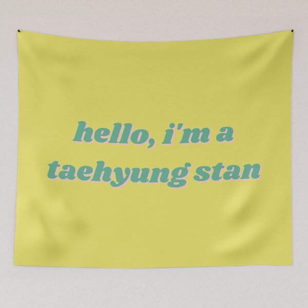 Item preview, Hello I'm a Taehyung Stan Green Colorful designed and sold by tkims.