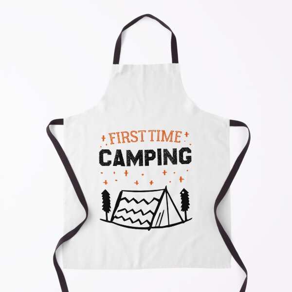Item preview, First Time Camping - Best Gift for camping amateur designed and sold by redblackline.