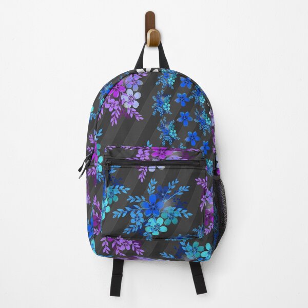 Item preview, Blue and purple flower pattern designed and sold by cizito.