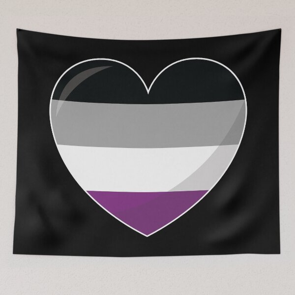 Item preview, Asexual Ace Pride Heart Gift, Asexual Demisexual Greysexual Love, Asexual Love is Love LGBT+ designed and sold by ArtsyloShop.