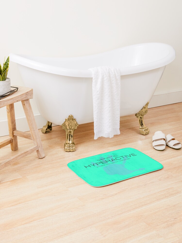 Thumbnail 2 of 6, Bath Mat, Hyper Active Color designed and sold by secondanchor.