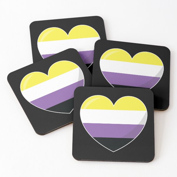 Item preview, Non Binary Pride Heart Gift, NonBinary Enby Love, Non Binary NB Love is Love LGBT+ designed and sold by ArtsyloShop.