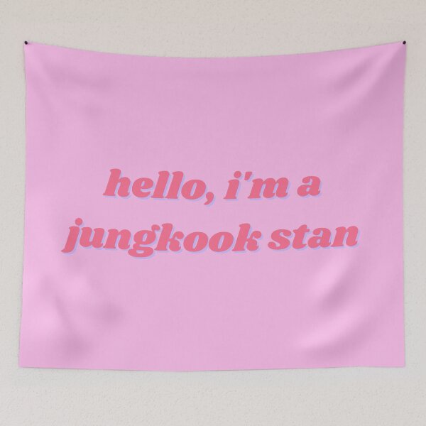 Item preview, Hello I'm a Jungkook Stan Pink Colorful designed and sold by tkims.