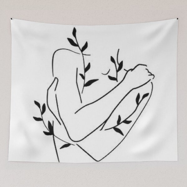 Item preview, Abstract Body Embracing Nature designed and sold by LineSimplicity.