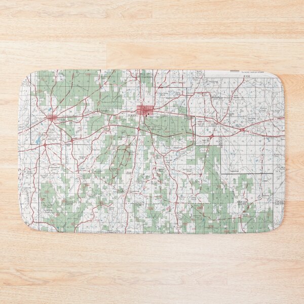 Item preview, Old Bienville National Forest Map (1964) Vintage Mississippi Woodlands Reserve Atlas designed and sold by BravuraMedia.