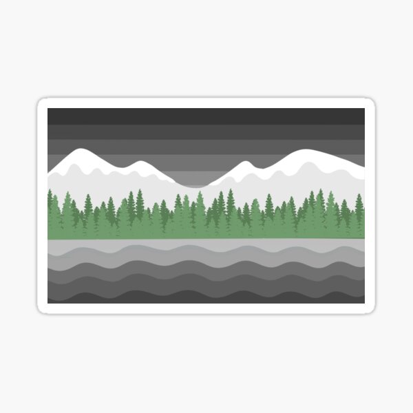 Item preview, Agender Pride Mountainous Landscape designed and sold by izzychar.