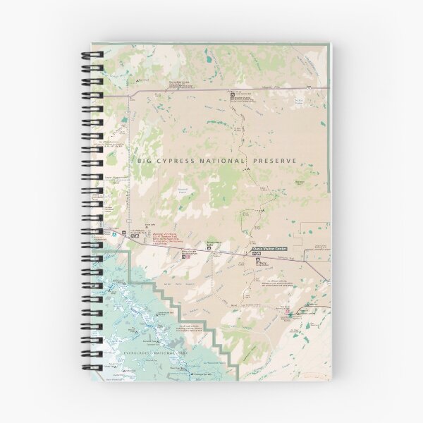 Item preview, Big Cypress National Preserve Map (2011) Florida Forest Reserve Atlas designed and sold by BravuraMedia.