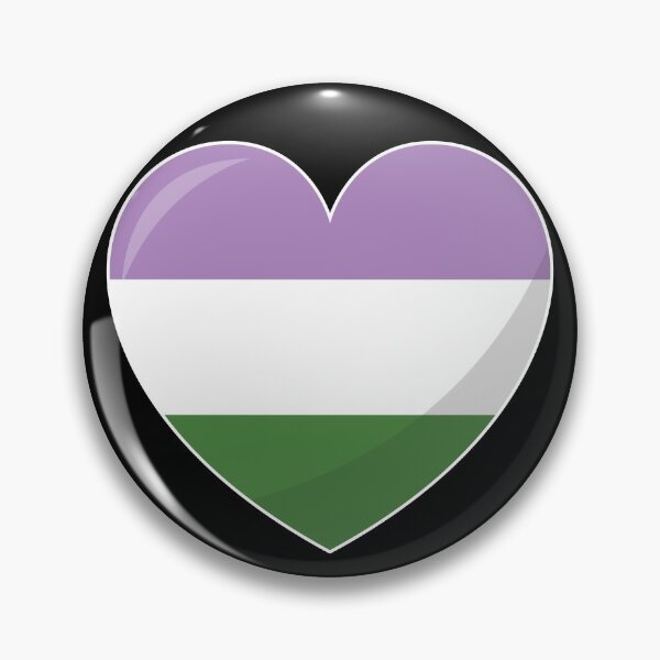 Item preview, Queer Pride Heart Gift, GenderQueer Love, Queer Love is Love LGBT+ designed and sold by ArtsyloShop.