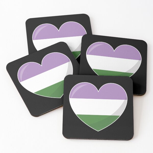Item preview, Queer Pride Heart Gift, GenderQueer Love, Queer Love is Love LGBT+ designed and sold by ArtsyloShop.