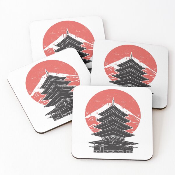 Item preview, Japanese Pagode With Mount Fuji designed and sold by infleims.