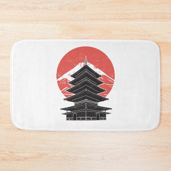Item preview, Japanese Pagode With Mount Fuji designed and sold by infleims.