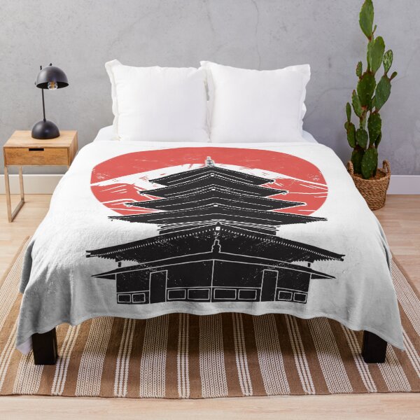 Item preview, Japanese Pagode With Mount Fuji designed and sold by infleims.