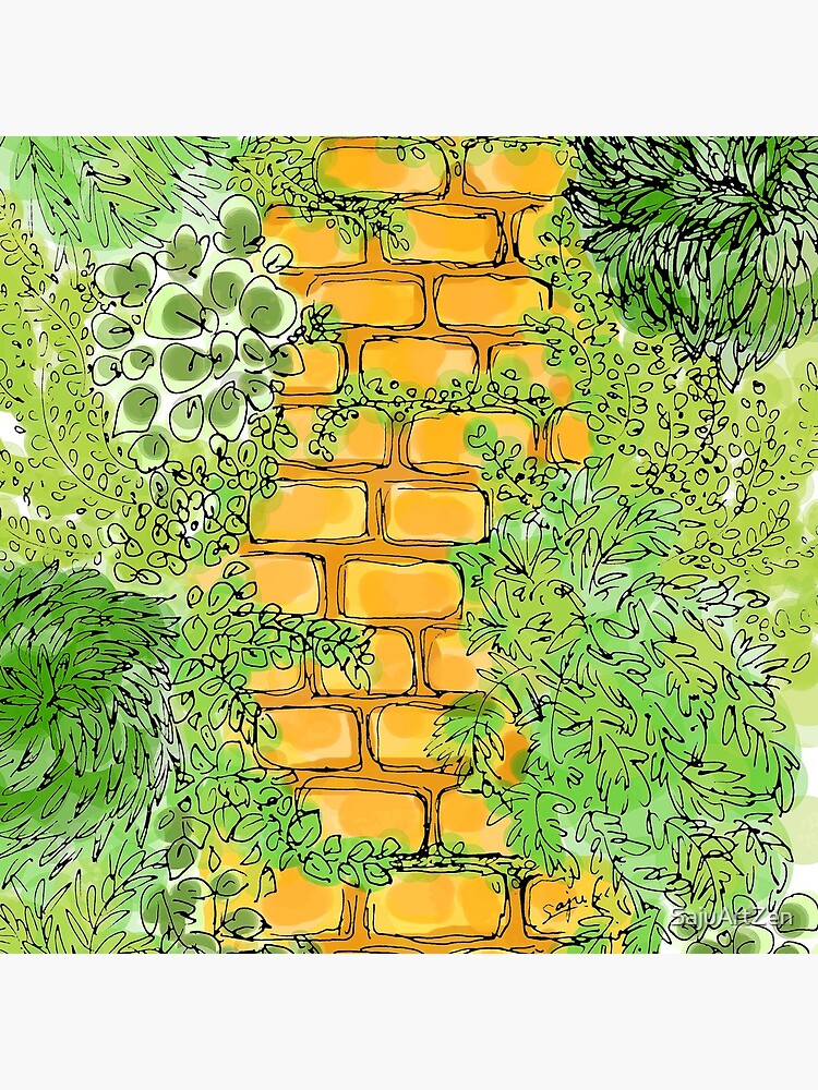 Thumbnail 2 of 2, Tote Bag, Yellow Brick Road - Find joy in the journey, your freedom, challenge designed and sold by SajuArtZen.