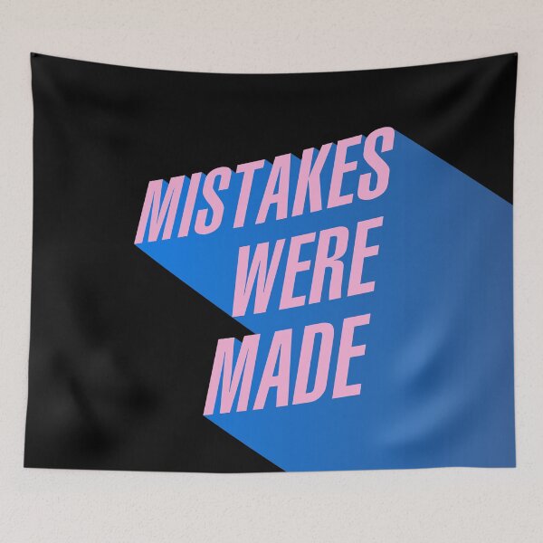 Item preview, Mistakes Were Made - Minimal - Pink & Blue Plain designed and sold by crazycollective.