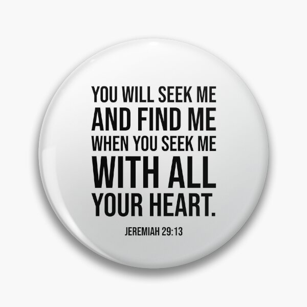 Item preview, Christian Bible Verse: You will seek me and find me designed and sold by ChristianLife.