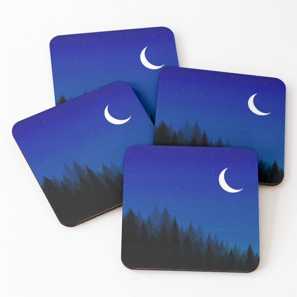 Item preview, Forest Landscape (Night) designed and sold by Moni-Makes-Art.
