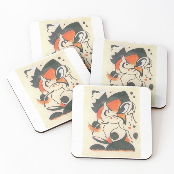 Item preview, 'Composition with Two Deer' by Franz Marc (Reprint) designed and sold by Classic Visions Gallery.
