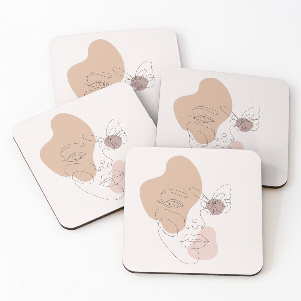 Item preview, Butterfly on Woman's Face Line Art designed and sold by LineSimplicity.