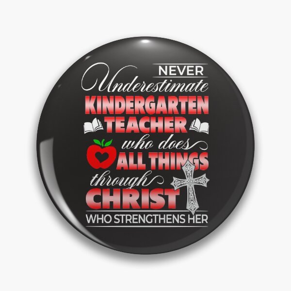 Item preview, Never underestimate a Kindergarten Teacher designed and sold by SpecialGift79.