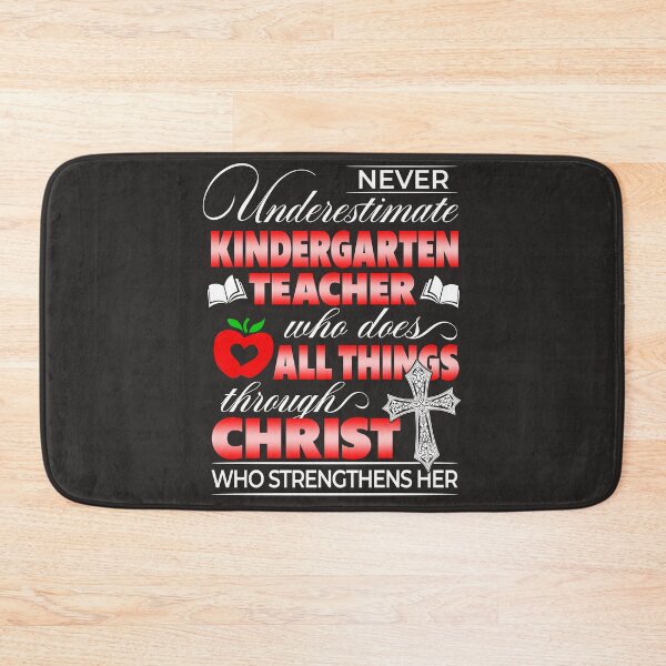Item preview, Never underestimate a Kindergarten Teacher designed and sold by SpecialGift79.
