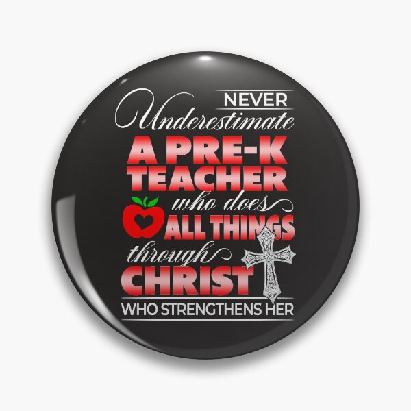 Item preview, Never underestimate a Pre-K Teacher designed and sold by SpecialGift79.