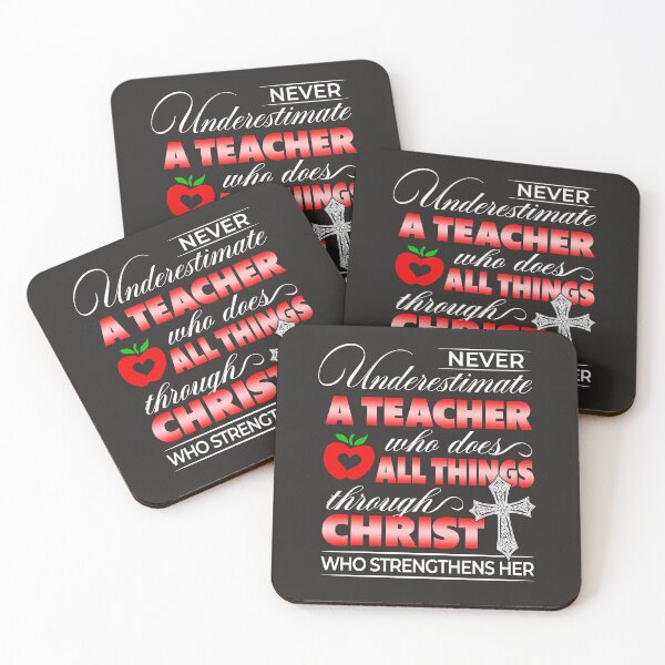 Item preview, Never underestimate a teacher designed and sold by SpecialGift79.