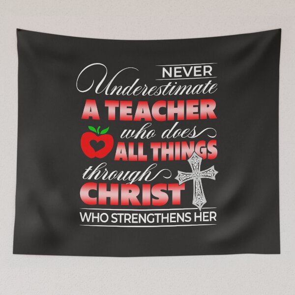 Item preview, Never underestimate a teacher designed and sold by SpecialGift79.