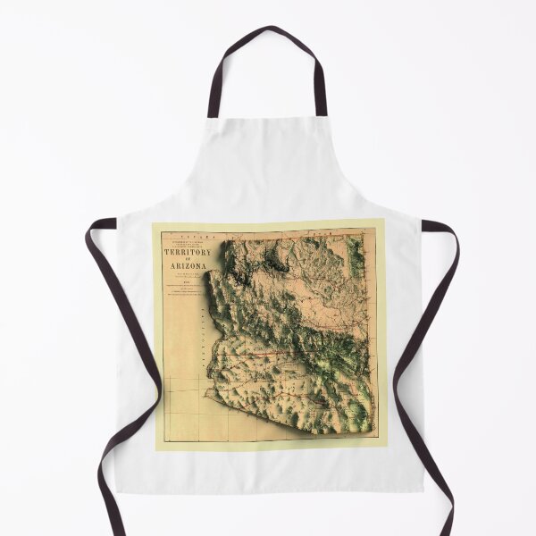 Item preview, 1876 Arizona Relief Map digitally-rendered designed and sold by ThinkAboutMaps.