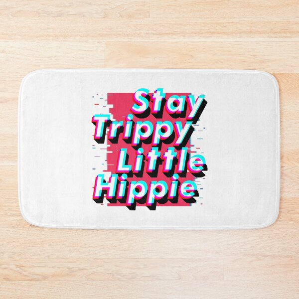 Item preview, Hippie Style - Stay Trippy Little Hippie - Cute Retro Aesthetic - Universal Vibe - White designed and sold by crazycollective.