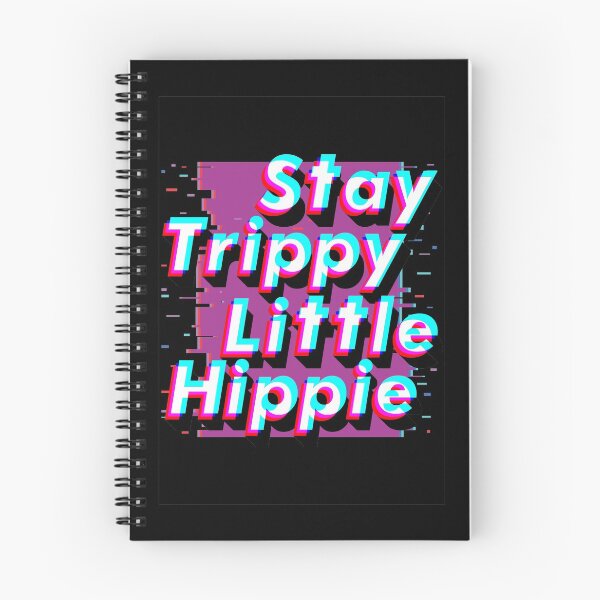 Item preview, Hippie Style -Stay Trippy Little Hippie - Cute Retro Aesthetic - Universal Vibe - Purple designed and sold by crazycollective.