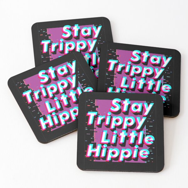 Item preview, Hippie Style -Stay Trippy Little Hippie - Cute Retro Aesthetic - Universal Vibe - Purple designed and sold by crazycollective.
