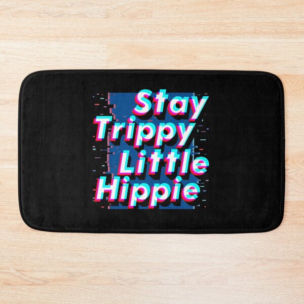 Item preview, Hippie Style - Stay Trippy Little Hippie - Cute Retro Aesthetic - Universal Vibe - Blue designed and sold by crazycollective.