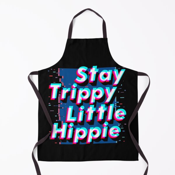 Item preview, Hippie Style - Stay Trippy Little Hippie - Cute Retro Aesthetic - Universal Vibe - Blue designed and sold by crazycollective.