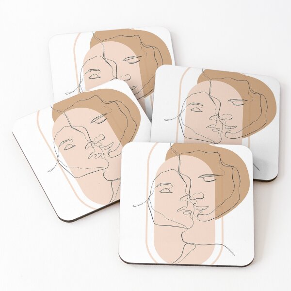 Item preview, Two Faces Simple Line Drawing designed and sold by LineSimplicity.