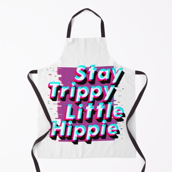 Item preview, Hippie Style - Stay Trippy Little Hippie - Cute Retro Aesthetic - Universal Vibe - Purple & White designed and sold by crazycollective.