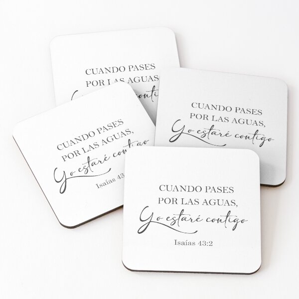 Item preview, Isaias 43:2, Spanish Bible Verse designed and sold by Aryam Quotes.