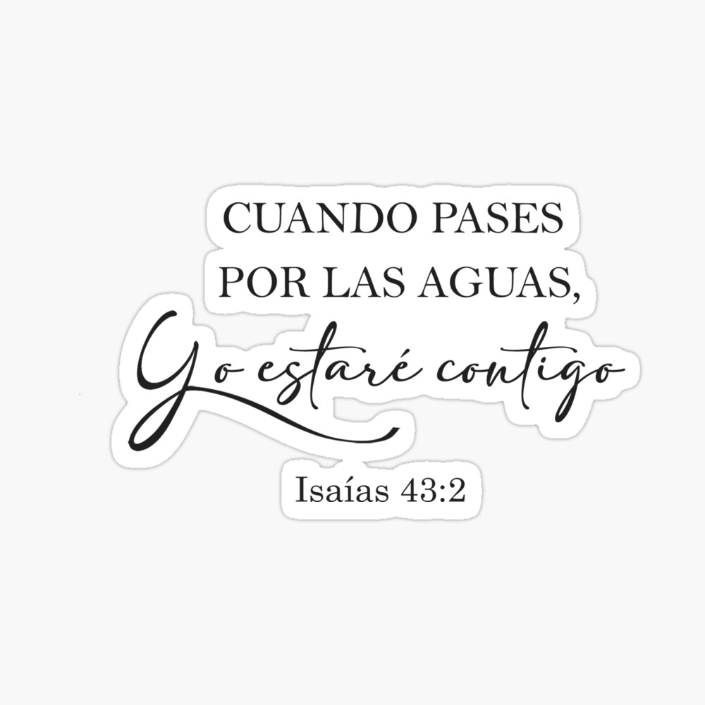 Isaias 43:2, Spanish Bible Verse Journal