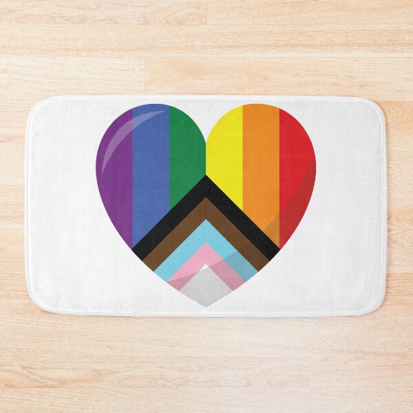 Item preview, The Progress Pride Heart Gift, The Progress Love, The Progress Love is Love LGBT+ designed and sold by ArtsyloShop.