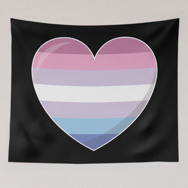 Item preview, Bigender Pride Heart Gift, Bigender Love, Bigender Love is Love LGBT+ designed and sold by ArtsyloShop.