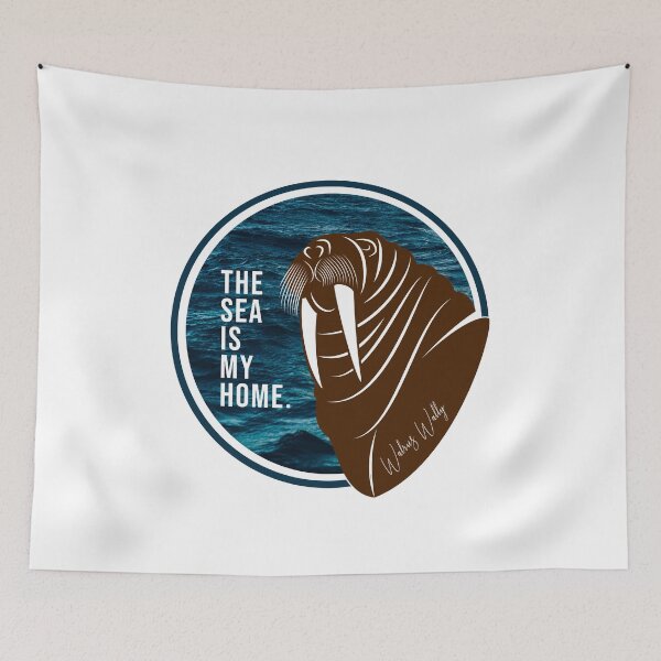 Item preview, Walrus Wally. The Sea Is My Home designed and sold by KA DESIGNS.
