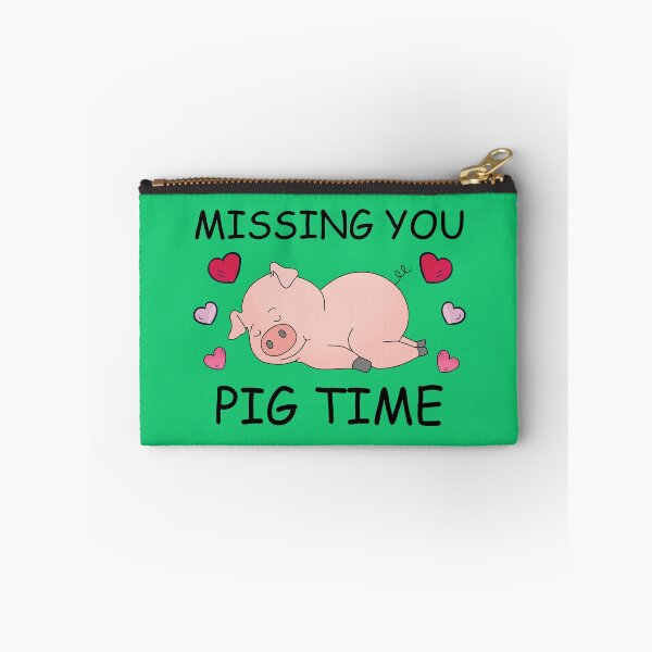 Item preview, Missing You Pig Time Funny Quote designed and sold by DesignHouse07.
