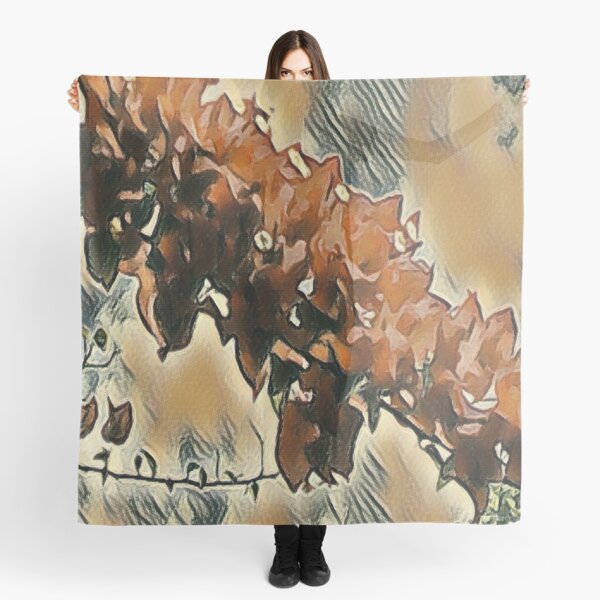 Rose Tree Art Scarf