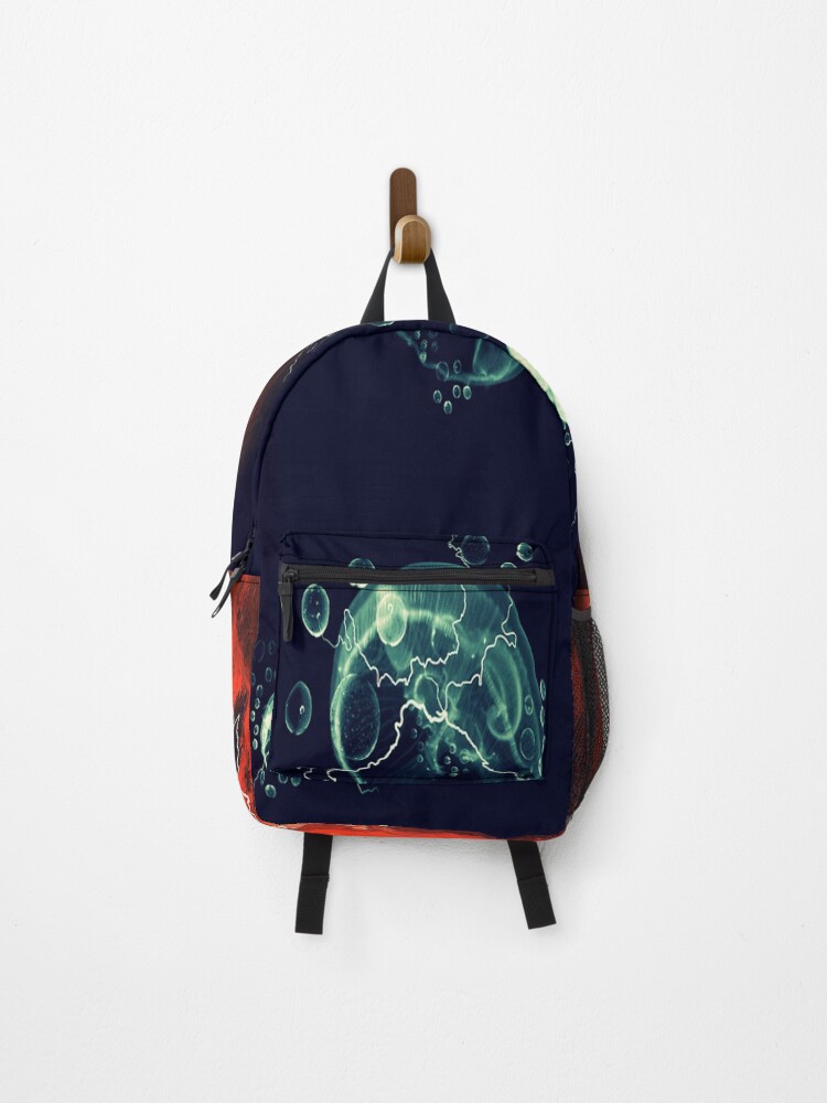 Thumbnail 1 of 3, Backpack, Liquid March 017 designed and sold by bubblesinspace.