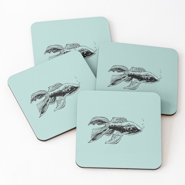 Item preview, Black and White Goldfish designed and sold by Caroline Brooks.