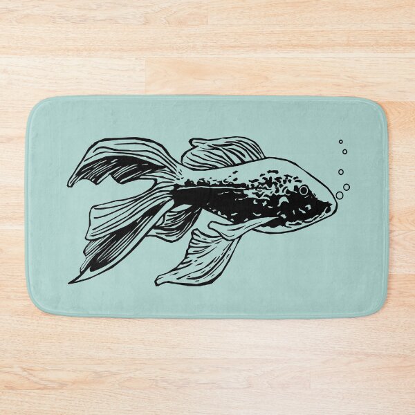 Item preview, Black and White Goldfish designed and sold by Caroline Brooks.