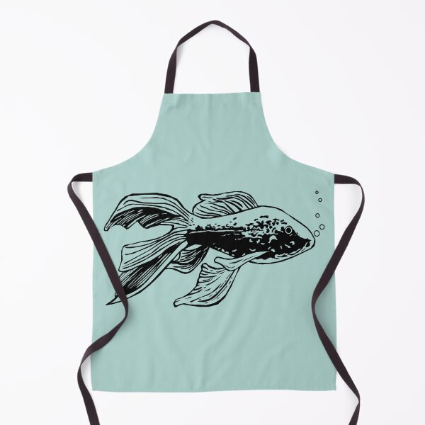 Item preview, Black and White Goldfish designed and sold by Caroline Brooks.