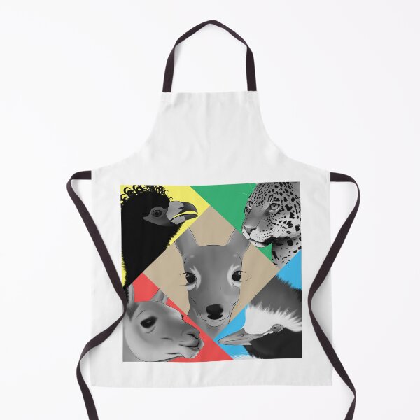 Item preview, Black and white animals in colorful shapes designed and sold by Diversity-illus.