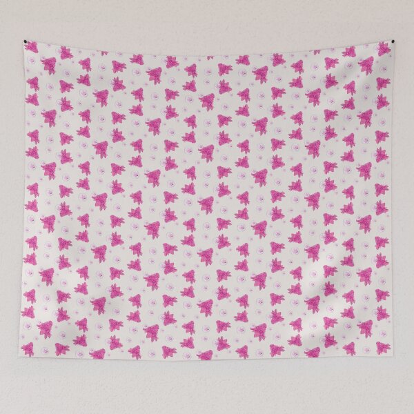 Item preview, Tropical pink torch Ginger and dandelion pattern designed and sold by FamilyCurios.
