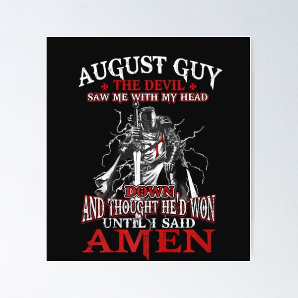 Item preview, August Guy Devil Birthday Gifts designed and sold by Clavitaps.